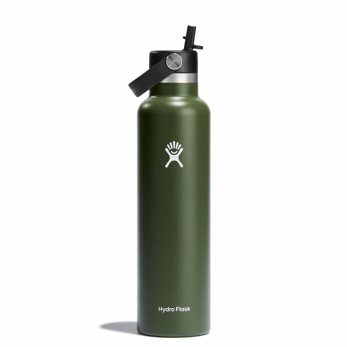 24 oz Standard Mouth w/ Flex Straw Cap - Olive W8
