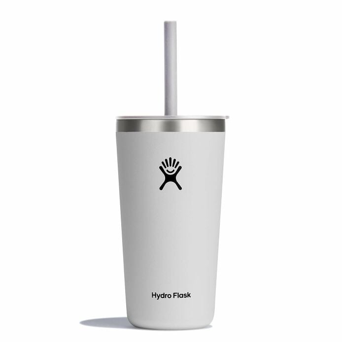 20 oz All Around™ Tumbler with Straw Lid - White S1