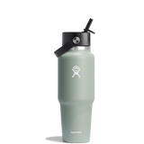 32 oz Wide Mouth Travel Bottle with Flex Straw Cap - Agave
